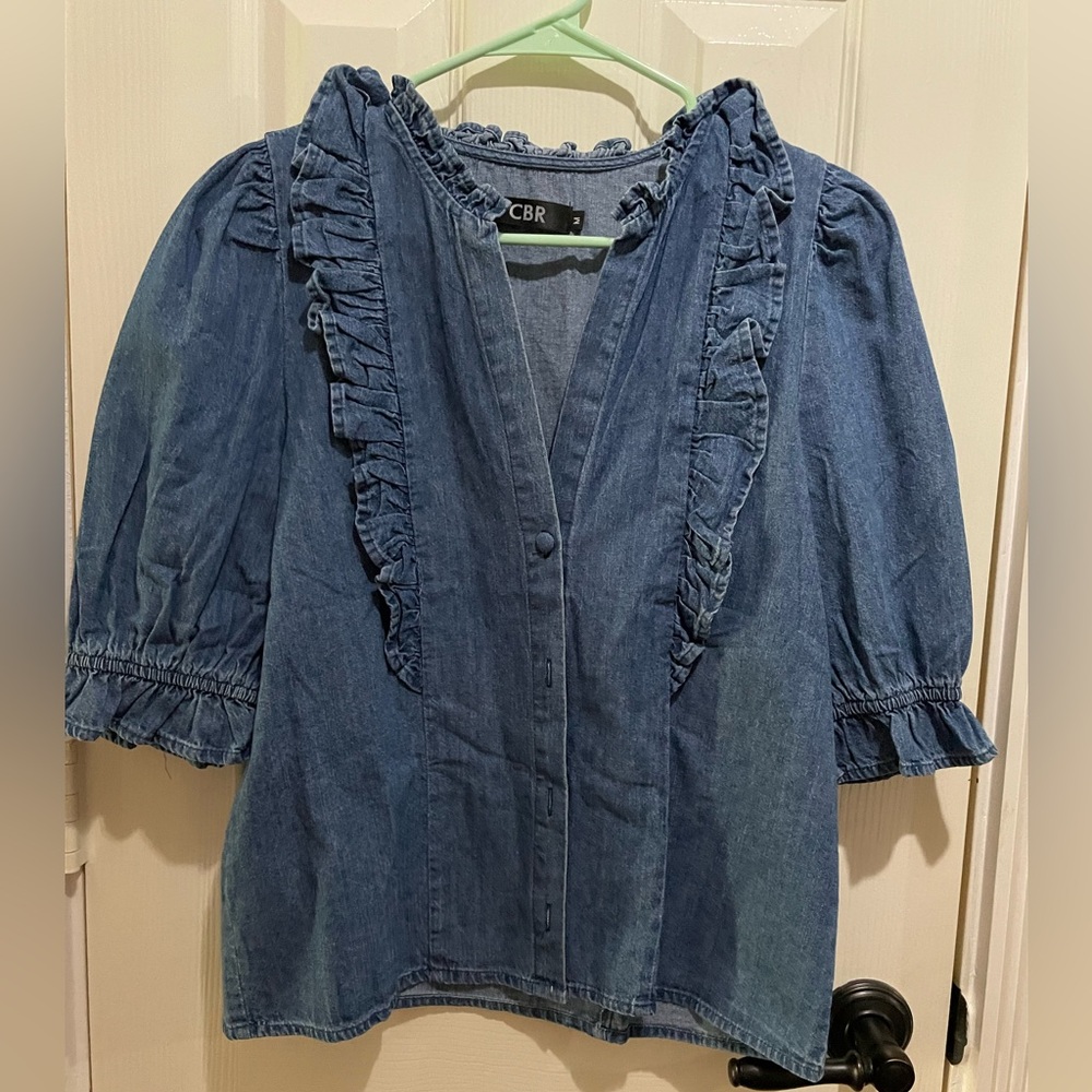 Denim blouse